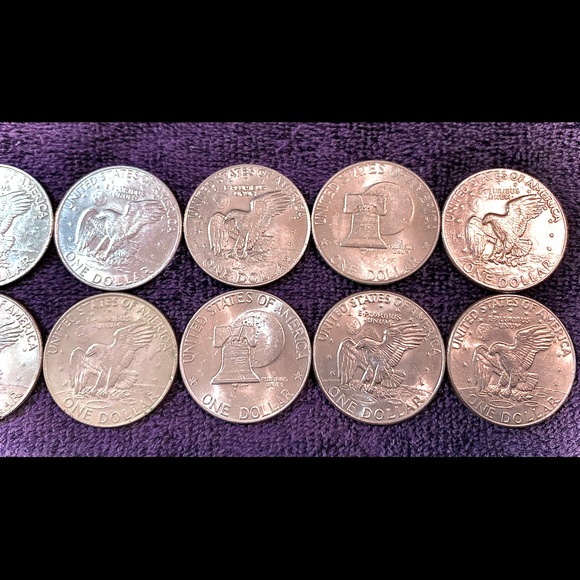 Eisenhower “Ike” Silver Dollar Coin Lot (14) - Picture 4 of 5